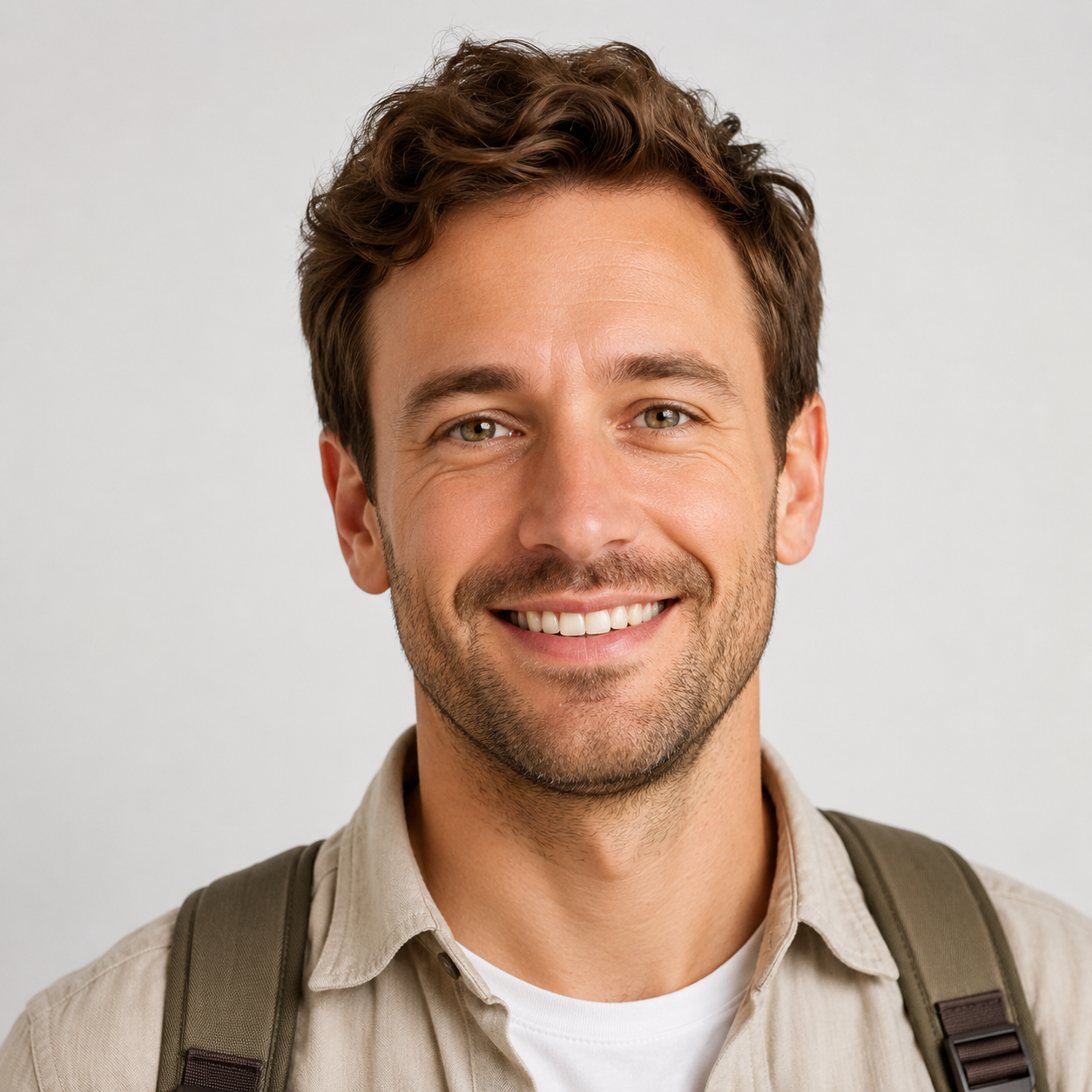 Portrait of tourist Lucas Moreau